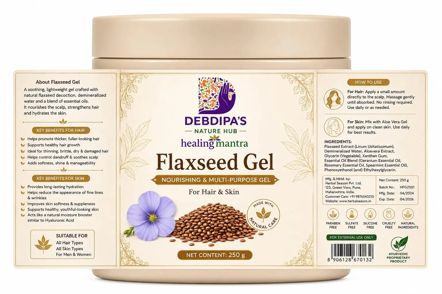 Flaxseed Hair Gel