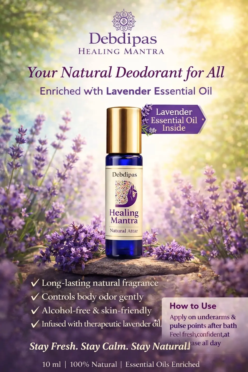 Lavender Natural Deodorant